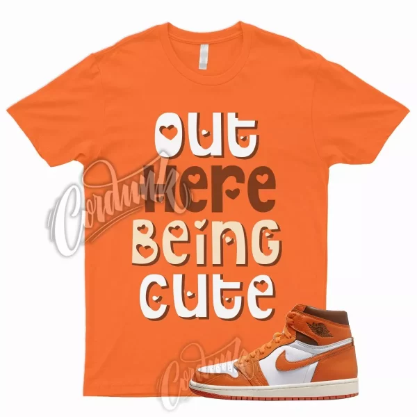 CUTE T Shirt for J1 1 High OG Starfish Cacao Orange Sail Star Fish Brown 4 Jezsport.com