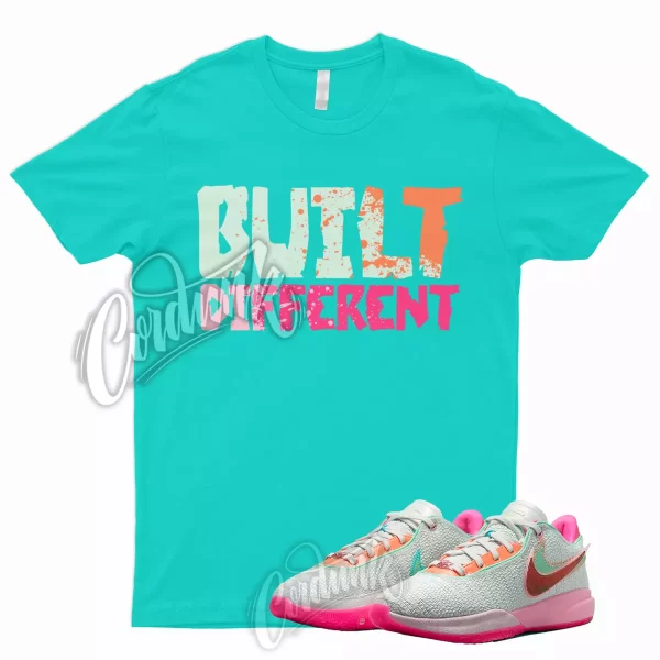 BUILT T Shirt for Lebron 20 Time Machine Barely Green Soft Pink Multi Color 19 1 Jezsport.com