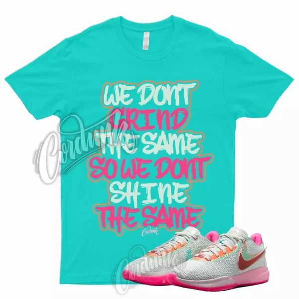 GRIND Shirt for Lebron 20 Time Machine Barely Green Soft Pink Multi Color 19 1 Jezsport.com