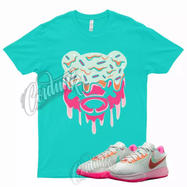 DRIPPY Shirt for Lebron 20 Time Machine Barely Green Soft Pink Multi Color 19 1 Jezsport.com