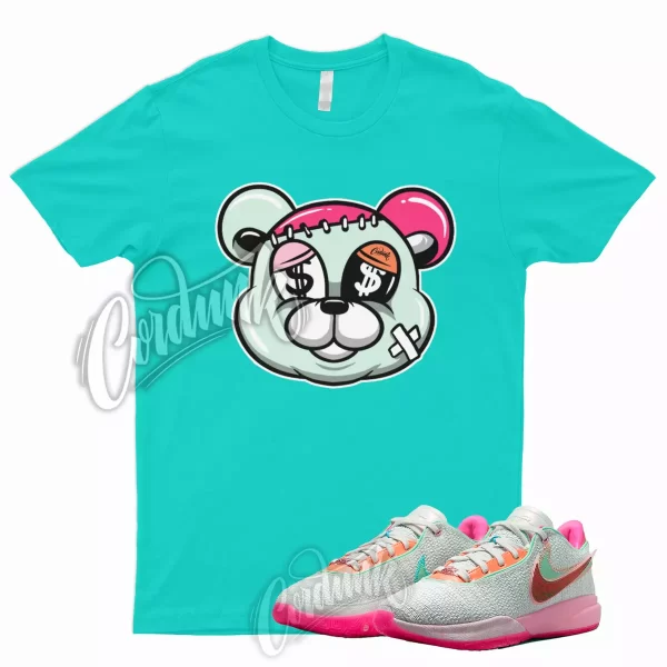 STITCH Shirt for Lebron 20 Time Machine Barely Green Soft Pink Multi Color 19 1 Jezsport.com