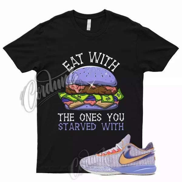 EAT Shirt for LeBron 20 Violet Frost Metallic Gold Purple Pulse Time Machine 19 Jezsport.com