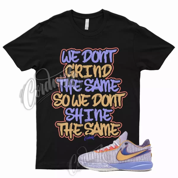 GRIND T Shirt for LeBron 20 Violet Frost Metallic Gold Purple Pulse Time Machine Jezsport.com