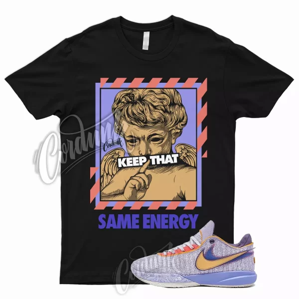 ENERGY Shirt for LeBron 20 Violet Frost Metallic Gold Purple Pulse Time Machine Jezsport.com