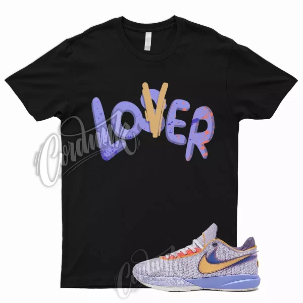 LO Shirt for LeBron 20 Violet Frost Metallic Gold Purple Pulse Time Machine 19 1 Jezsport.com