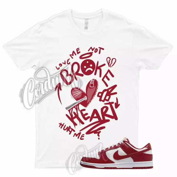 BROKEN Shirt for Dunk Low Gym Red University Varsity Bred Fire 1 3 4 5 7 8 9 11 Jezsport.com