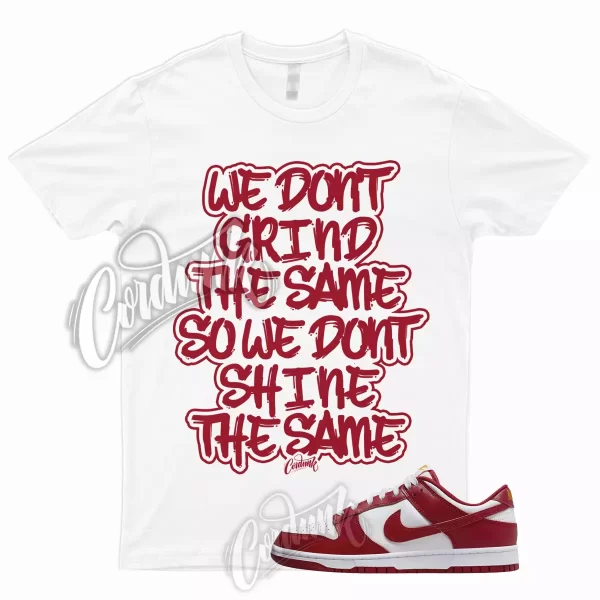 GRIND T Shirt for Dunk Low Gym Red University Varsity Bred Fire 1 3 4 5 7 8 9 11 Jezsport.com