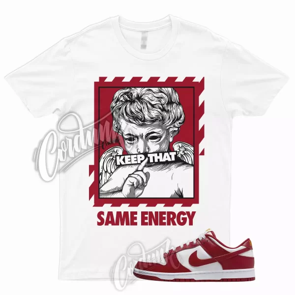 ENERGY Shirt for Dunk Low Gym Red University Varsity Bred Fire 1 3 4 5 7 8 9 11 Jezsport.com