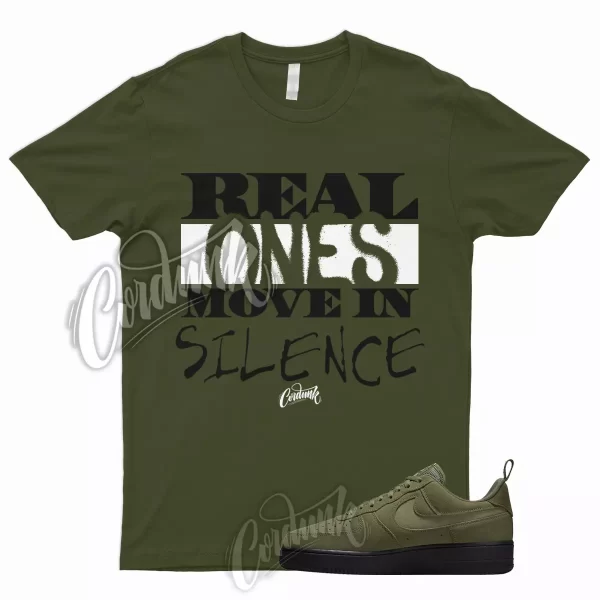 R1 T Shirt for Air Force 1 Low Olive Suede Uptempo VaporMax Green Mid High Jezsport.com