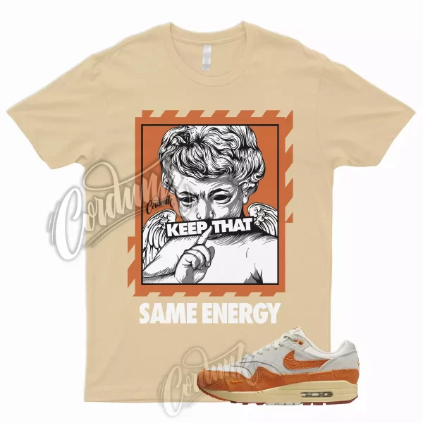 New ENERGY Shirt for Air Max 1 Master Magma Orange Light Bone Neutral Grey Sail Jezsport.com