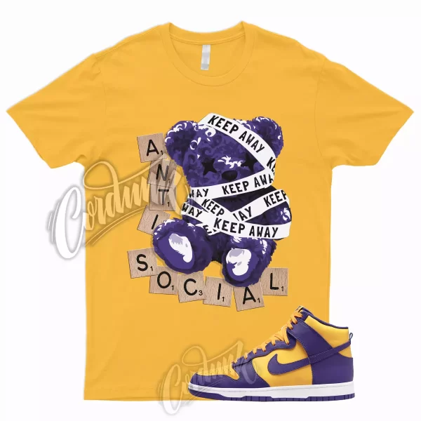 ANTI T Shirt for Dunk High Purple Yellow Court Gold Home Team Away 95 Lebron 1 Jezsport.com