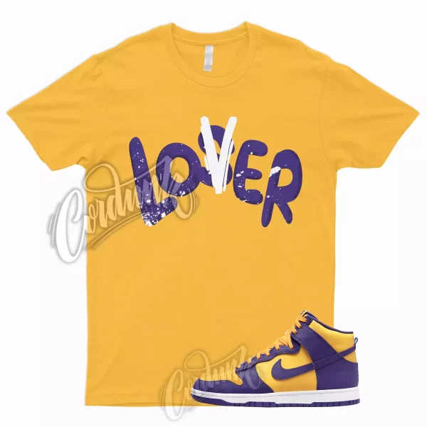 LO T Shirt for Dunk High Purple Yellow Court Gold Home Team Away 95 Lebron 1 Jezsport.com