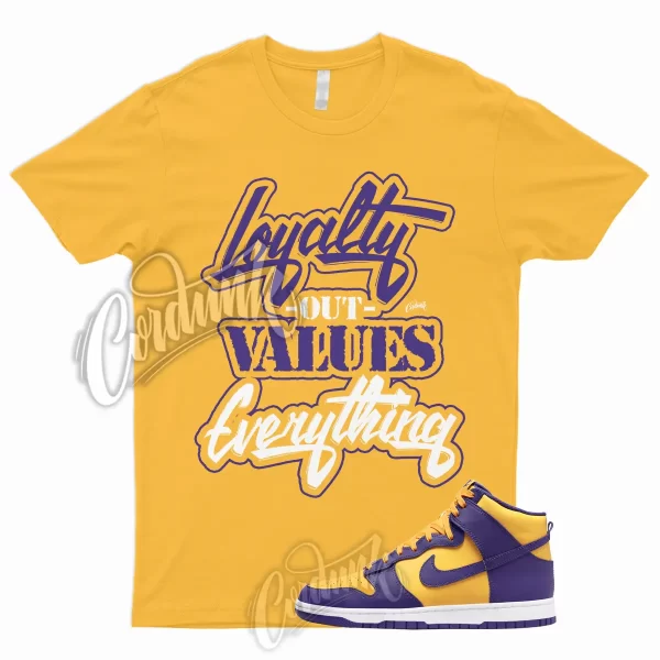 LYLTY T Shirt for Dunk High Purple Yellow Court Gold Home Team Away 95 Lebron 1 Jezsport.com