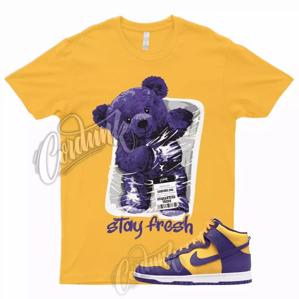 STAY T Shirt for Dunk High Purple Yellow Court Gold Home Team Away 95 Lebron 1 Jezsport.com