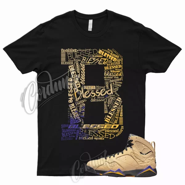 BLESSED T Shirt for J1 7 SE Afrobeats Vachetta Tan Black Taxi Dark Concord 1 Jezsport.com