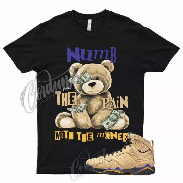 NUMB T Shirt for J1 7 SE Afrobeats Vachetta Tan Black Taxi Dark Concord 1 Jezsport.com