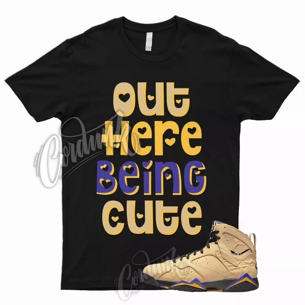 CUTE T Shirt for J1 7 SE Afrobeats Vachetta Tan Black Taxi Dark Concord 1 Jezsport.com