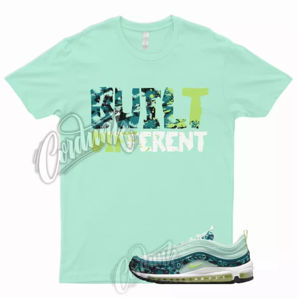 BUILT Shirt Air Max 97 Green Camo Mint Foam Barely Volt Neon Lime Vapormax Plus Jezsport.com