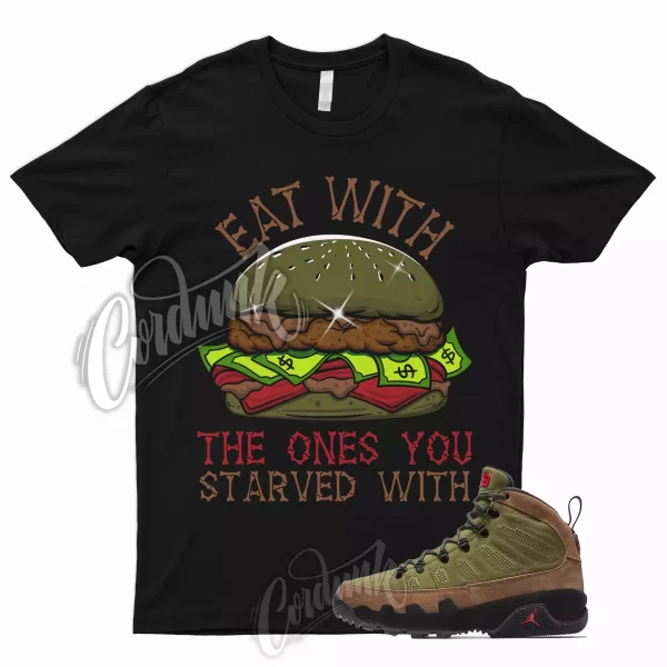 EAT T Shirt for 9 Retro NRG Military Brown University Red Olive Legion Green 1 Jezsport.com