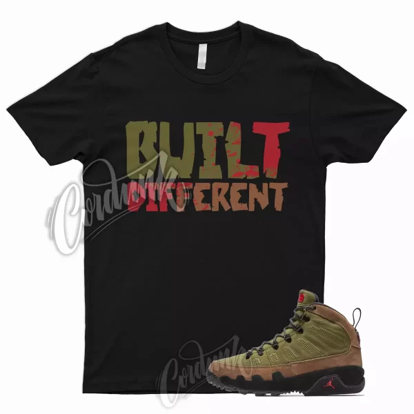 BUILT T Shirt for 9 Retro NRG Military Brown University Red Olive Legion Green 1 Jezsport.com