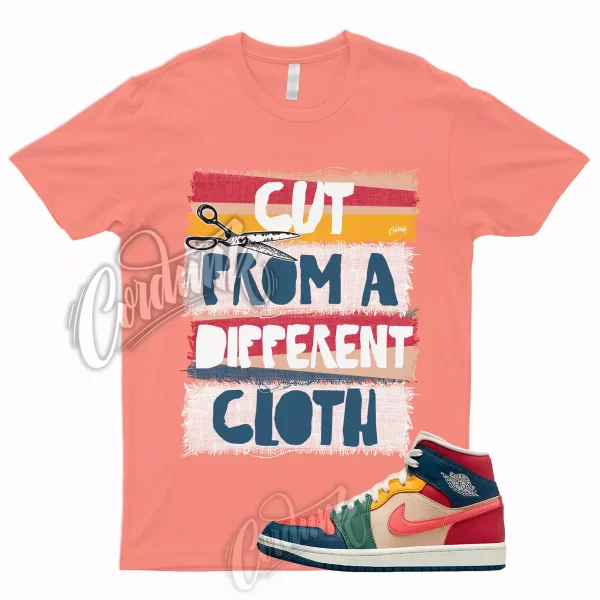 CUT T Shirt for J1 1 Mid Magic Ember Fire Red Taxi French Blue Multi Color Green Jezsport.com