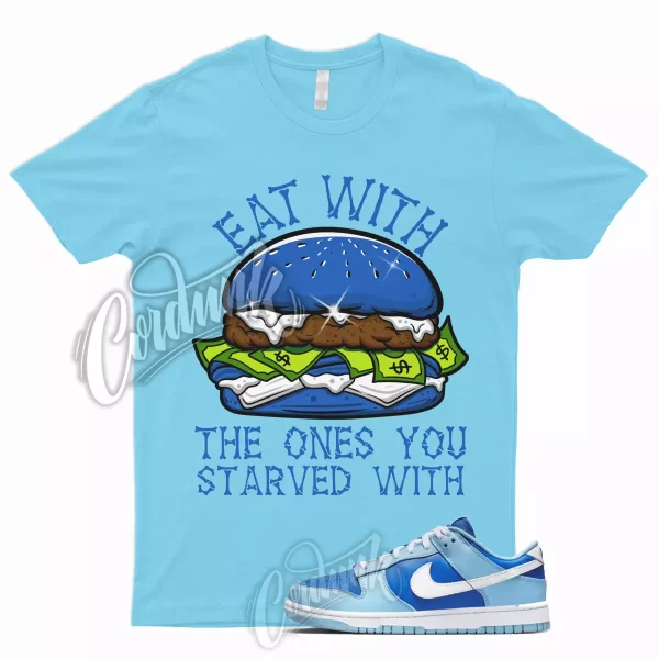 EAT Shirt for N Dunk Low Argon Blue Flash Marina Dutch UNC University 1 95 Jezsport.com