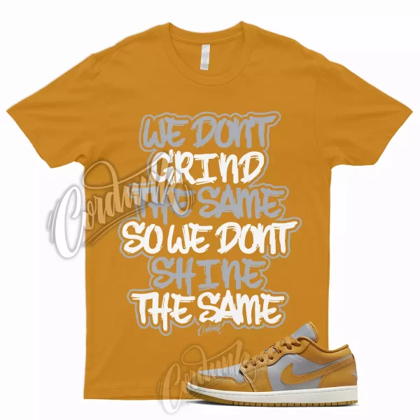 GRIND T Shirt for J1 1 Low Cement Grey Sail Chutney Ochre Gortex Light Curry Jezsport.com