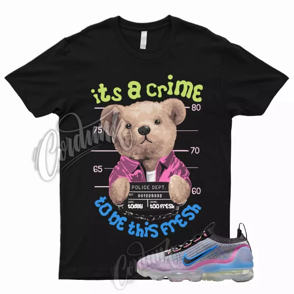 CRIME T Shirt for Air VaporMax 2021 FK Next Nature Pink Blast Photo Blue Volt 1 Jezsport.com