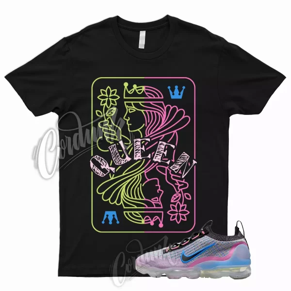 QUEEN T Shirt for Air VaporMax 2021 FK Next Nature Pink Blast Photo Blue Volt 1 Jezsport.com