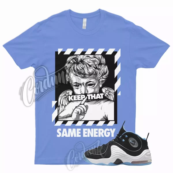 ENERGY Shirt for Air Penny 2 Black University Blue UNC Ice Blue Carolina Powder Jezsport.com