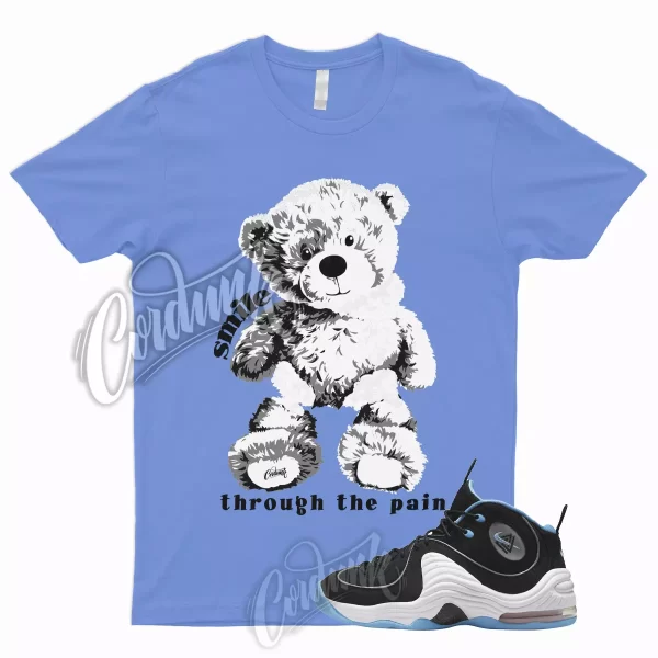 SMILE T Shirt for Air Penny 2 Black University Blue UNC Ice Blue Carolina Powder Jezsport.com