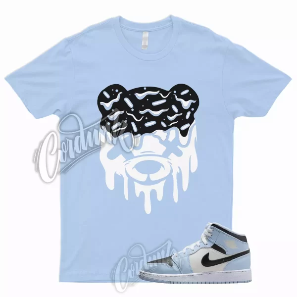 DRIPPY Shirt for 1 Mid GS Ice Blue UNC Powder Light Black Sail White University Jezsport.com