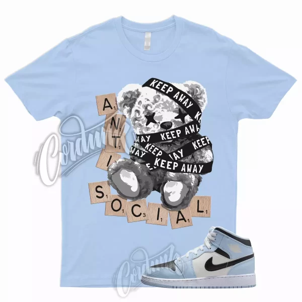 ANTI T Shirt for 1 Mid GS Ice Blue UNC Powder Light Black Sail White University Jezsport.com