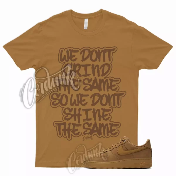 GRIND Shirt for Air Force 1 07 WB Flax Gum Brown Wheat Griffey Boot Uptempo 9 6 Jezsport.com