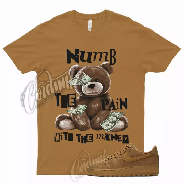 NUMB Shirt for Air Force 1 07 WB Flax Gum Brown Wheat Griffey Boot Uptempo 9 6 Jezsport.com