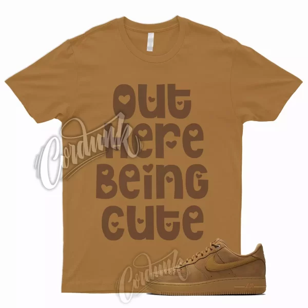 CUTE T Shirt for Air Force 1 07 WB Flax Gum Brown Wheat Griffey Boot Uptempo 9 6 Jezsport.com