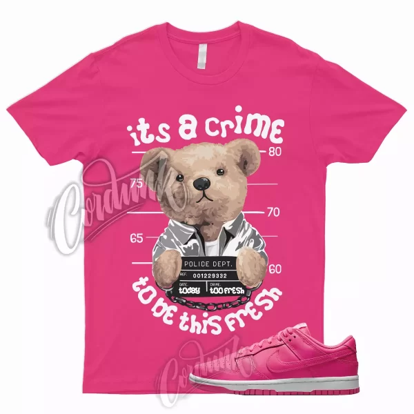 CRIME Shirt for Dunk Low Hyper Pink Hot Triple Prime Valentines Day Soft Foam 1 Jezsport.com