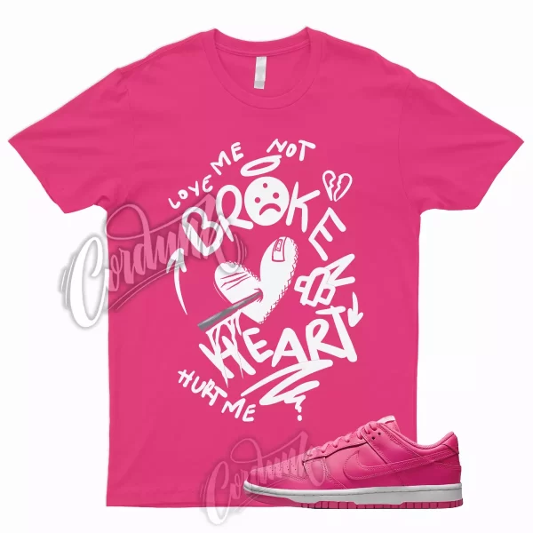 BROKEN Shirt for Dunk Low Hyper Pink Hot Triple Prime Valentines Day Soft Foam 1 Jezsport.com