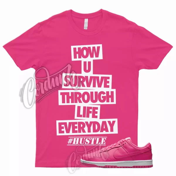 HUSTLE Shirt for Dunk Low Hyper Pink Hot Triple Prime Valentines Day Soft Foam 1 Jezsport.com