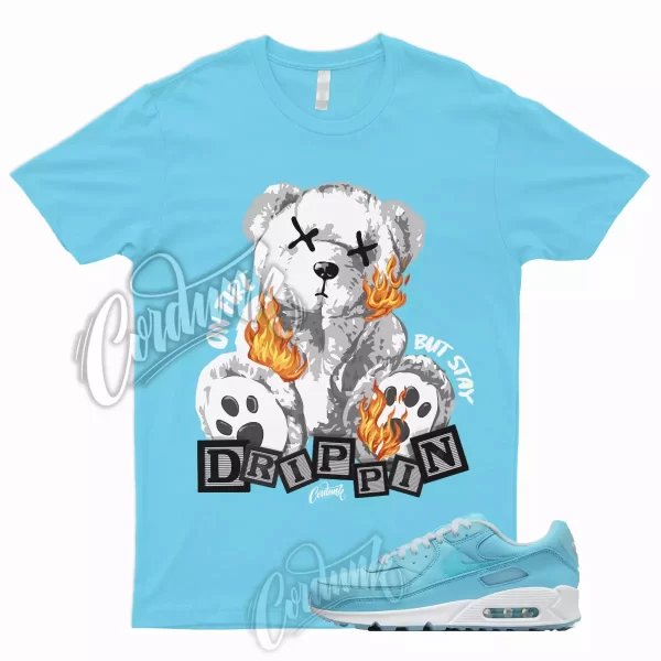 FIRE T Shirt for Air Max 90 Ocean Bliss 95 Chill Vapormax University Blue Argon Jezsport.com