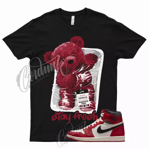 STAY T Shirt for 1 Lost and Found Chicago Reimagined Varsity Red Bred University Jezsport.com