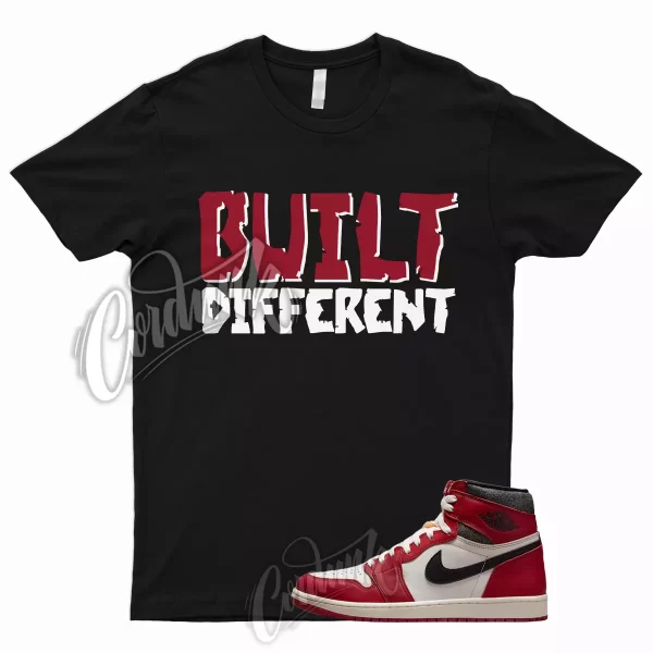 BUILT Shirt for 1 Lost and Found Chicago Reimagined Varsity Red Bred University Jezsport.com