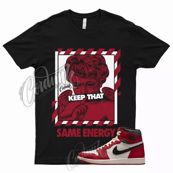 ENERGY Shirt for 1 Lost and Found Chicago Reimagined Varsity Red Bred University Jezsport.com