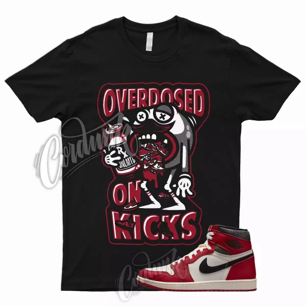 OD T Shirt for 1 Lost and Found Chicago Reimagined Varsity Red Bred University Jezsport.com