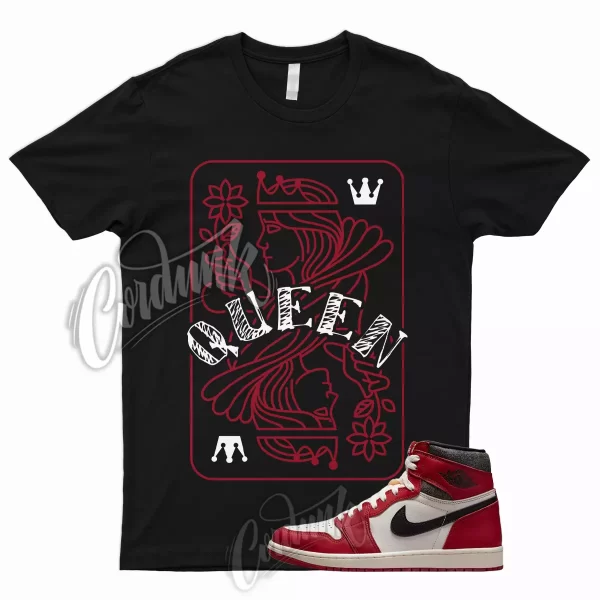 QUEEN Shirt for 1 Lost and Found Chicago Reimagined Varsity Red Bred University Jezsport.com