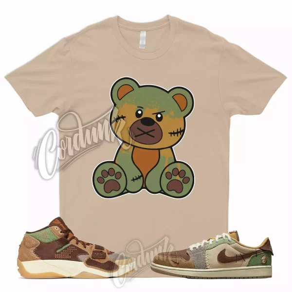 BEAR Shirt for 1 Low OG Zion Williamson Voodoo Flax Sesame Brown Green Fossil 2 Jezsport.com