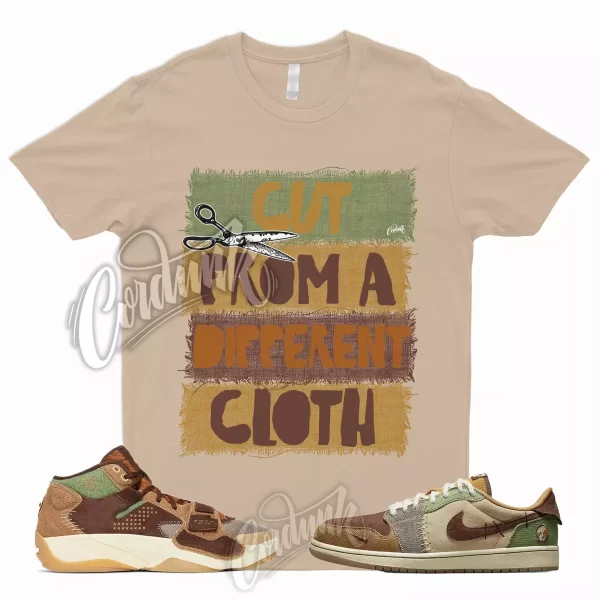 CUT T Shirt for 1 Low OG Zion Williamson Voodoo Flax Sesame Brown Green Fossil 2 Jezsport.com