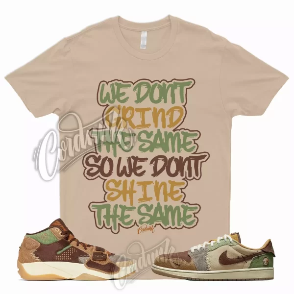 GRIND Shirt for 1 Low OG Zion Williamson Voodoo Flax Sesame Brown Green Fossil 2 Jezsport.com