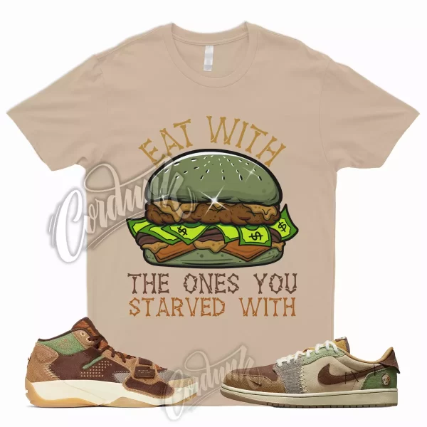 EAT Shirt for 1 Low OG Zion Williamson Voodoo Flax Sesame Brown Green Fossil 2 Jezsport.com