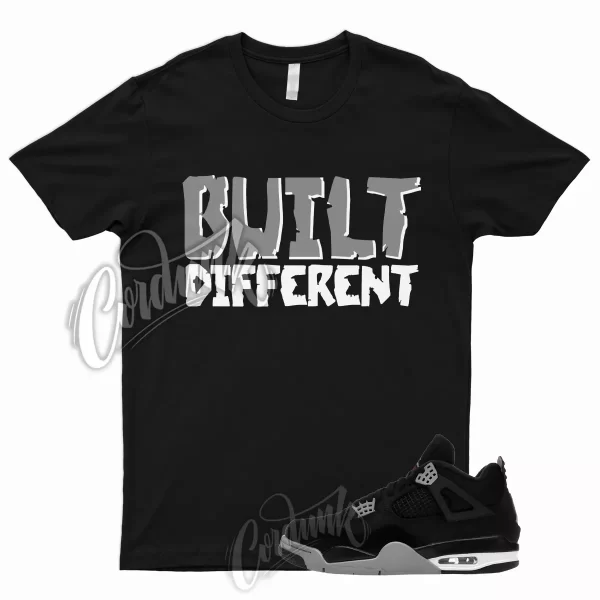 BUILT T Shirt for 4 SE Black Canvas Light Steel Grey Shadow Red Particle 1 Gym Jezsport.com